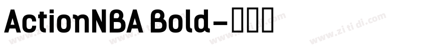 ActionNBA Bold字体转换